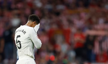 Soccer Football - LaLiga - Atletico Madrid v Real Madrid - Metropolitano, Madrid, Spain - September 29, 2024 Real Madrid's Jude Bellingham reacts after the match REUTERS/Juan Medina