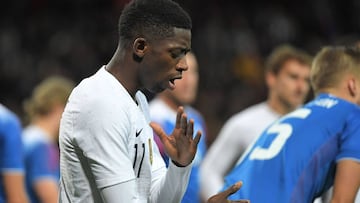 Ousmane Dembélé, con la selección francesa.