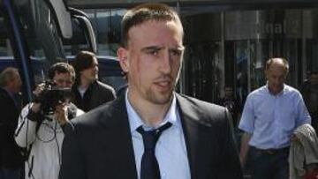 <strong>PULSO.</strong> Ribéry no acudió al entrenamiento del Bayern.