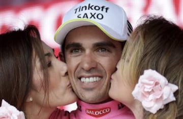 Alberto Contador, el líder en la general.