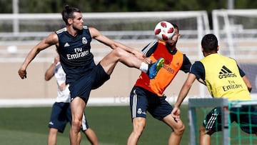 Bale, esta semana. durante un entrenamiento en Madrid.