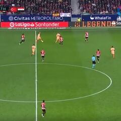 Un golazo de jugador élite: ¡cogió el balón Griezmann a 50 metros!