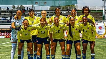 Jugadoras de la Selección Colombia Sub-17.