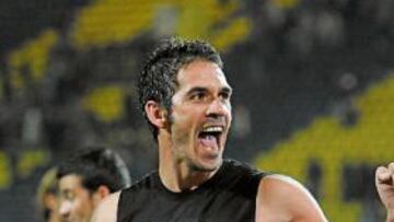 D'Agostini celebra un gol con el Udinese