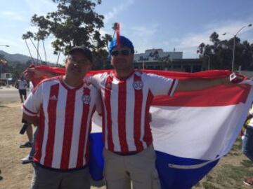 Imágenes de hinchas Colombia - Paraguay en Copa América