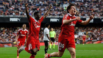 07/12/25 PARTIDO PRIMERA RFEF
VALENCIA CF - SEVILLA FC
GOL CESAR TARREGA EN PROPIA PUERTA 0-1
ALEGRIA