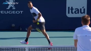 El surrealista punto de Kyrgios y Bublik: parece una exhibición