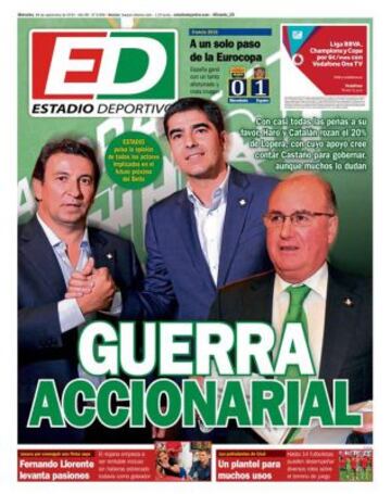 Portadas de la prensa deportiva