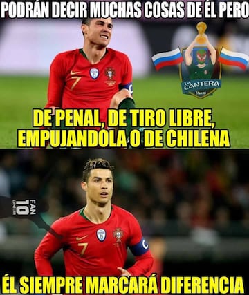 Los memes aplauden a CR7 y se burlan de De Gea