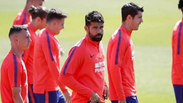 El Atl¨¦tico se entren¨® sin Gim¨¦nez, Savic ni Kalinic
