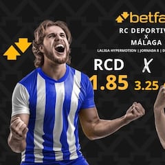 RC Deportivo vs. Málaga CF: horario, TV, pronósticos, estadísticas y clasificación