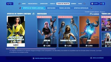 El Pack de Chaqueta Amarilla est&aacute; disponible en la secci&oacute;n &quot;Ofertas de tiempo limitado&quot; de la tienda de Fortnite Battle Royale