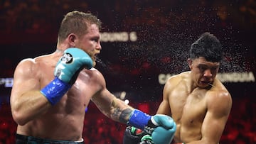 Canelo Álvarez y Jaime Munguía en el T-Mobile Arena de Las Vegas.