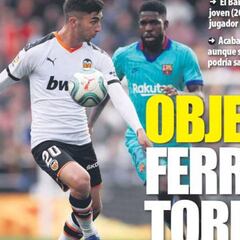 Las portadas de Barcelona renuevan ilusiones: Ferran Torres