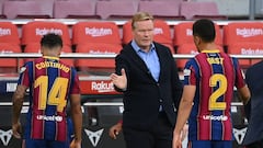 Koeman, tras el partido ante el Real Madrid.