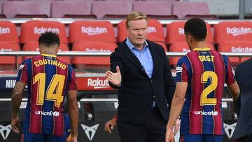 Koeman, tras el partido ante el Real Madrid.