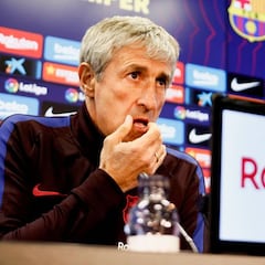 Setién, sobre el fichaje de un delantero: "Es obvio que necesitamos que venga alguien"