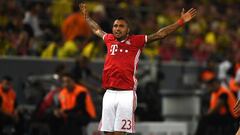 Vidal anotó el 1-0 para Bayern frente al Borussia Dortmund