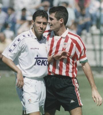 Jovicevic, con el Real Madrid B, en un partido contra el filial del Athletic.