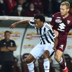 Cuadrado juega en el apretado triunfo de la Juve ante Torino