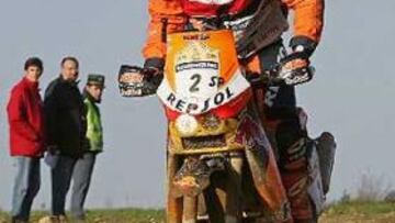 <b>PRESENCIA ESPAÑOLA.</b> Marca Coma, en la categoría de motos, uno de los máxios exponentes españoles para la carrera.