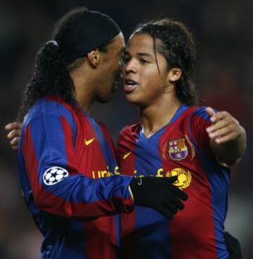 Ronaldinho y Giovani dos Santos