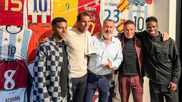 Rafa Nadal, Vinicius, Rodrigo, Alejandro Sanz... cenan junto a otros famosos