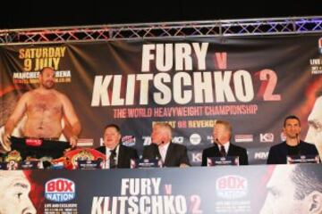 Tyson Fury y Wladimir Klitschko.