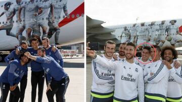 James Rodríguez , fuera de la foto del avión del Real Madrid