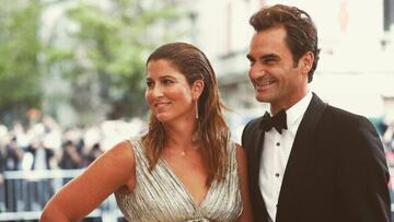 Roger Federer con su mujer Mirka en la gala MET.