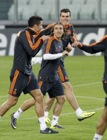 Cristiano Ronaldo, Modric y Bale.