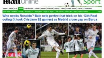 La prensa mundial elogia a Bale: "Marcó el hat-trick perfecto"