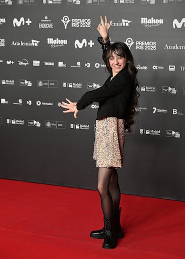 Chloe de la Rosa posa en la alfombra roja de los Premios Iris 2026 celebrados en Madrid. 
 
 
 