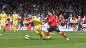 Imagen del Mirandés-Girona en Anduva.