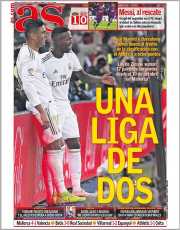 Las portadas de AS de enero