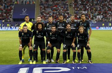 Agosto de 2017. El Real Madrid gana  la Supercopa de Europa al Manchester United de Mourinho tras vencer 2-1 en Skopje, Macedonia. 