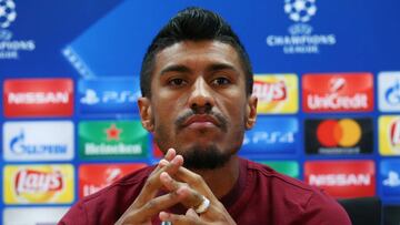 Paulinho en rueda de prensa. 