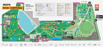 Mapa del festival Ceremonia 2024