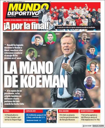 "Entrenar al Madrid es un sue?o"... las portadas deportivas de hoy