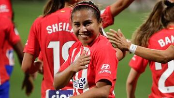 La colombiana Leicy Santos marcó el único gol del Atlético de Madrid en la victoria frente al Milan en la The Women’s Cup.