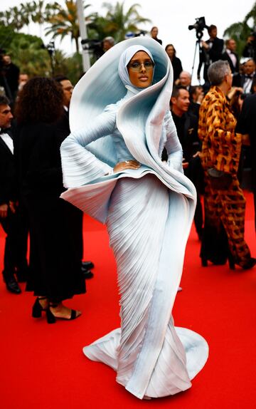 Rawdah Mohamed posa en la alfombra roja de Cannes. 