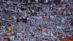 How many Borussia Dortmund and Real Madrid fans are at the Champions League final at Wembley?