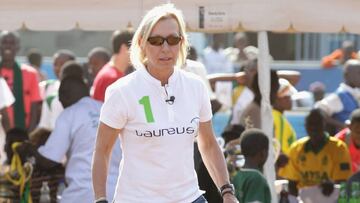 La extenista Martina Navratilova, durante un acto benéfico de la Fundación Laureus.