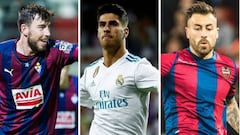 Jugadores baleares: Enrich, Luna, Asensio.