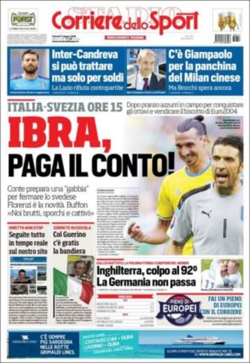 Portadas de la prensa mundial