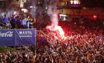 La celebración en la plaza de Cuatro Caminos.