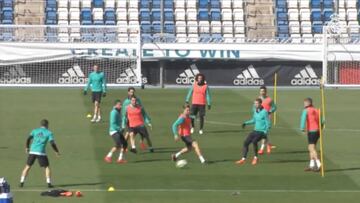 Modric y Bale entrenan con el grupo y apuntan al Girona