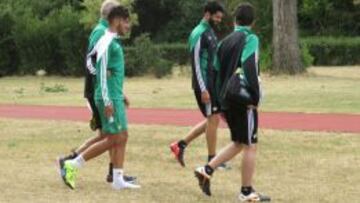 Rubén y Ceballos se entrenaron con normalidad