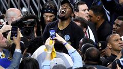 Kevin Durant, campe&oacute;n de la NBA con los Warriors.