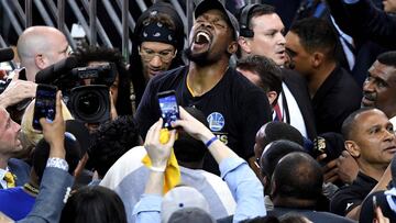 Kevin Durant, campeón de la NBA con los Warriors.